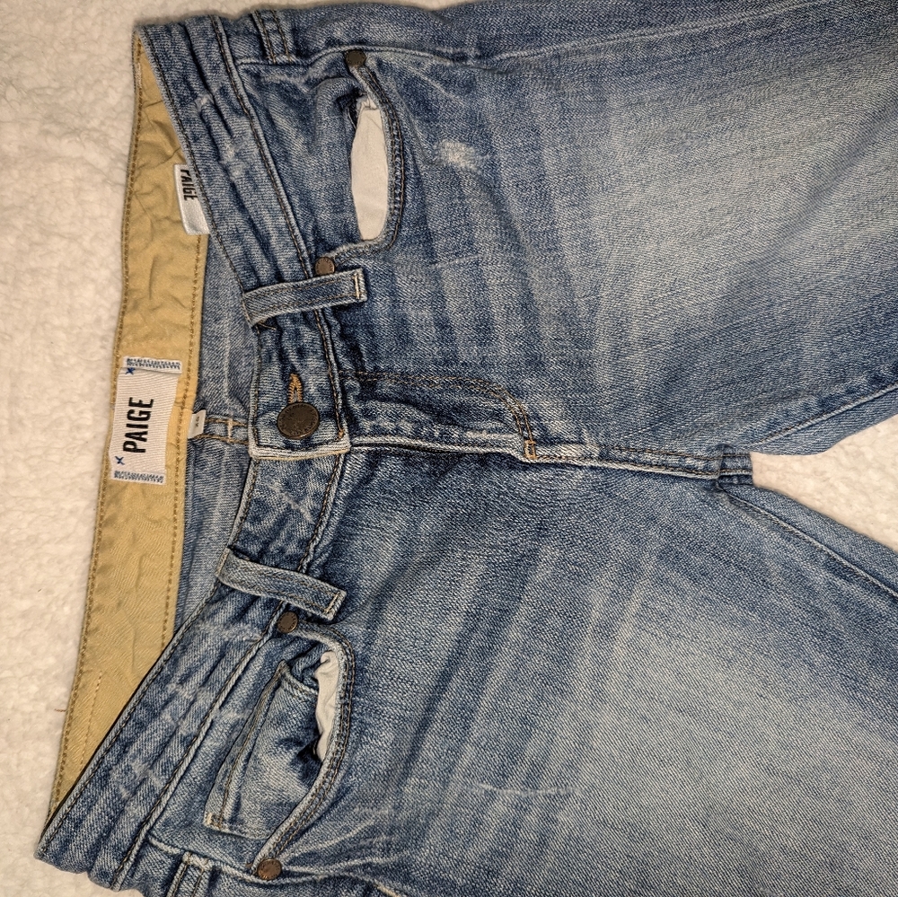 Paige Kylie Crop light wash jeans Size 26